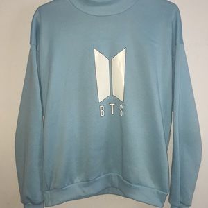 bts sky blue crewneck